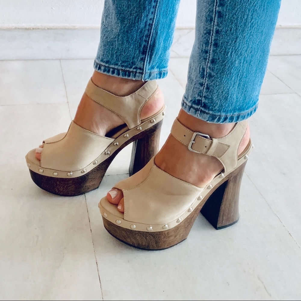 NEW Argentinian leather platform heels